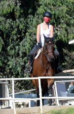 OLIVIA WILDE Riding a Horse in Thousand Oaks 08/13/2020