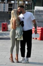 PAIGE TURLEY and Finn Tapp Out in Manchester 08/14/2020