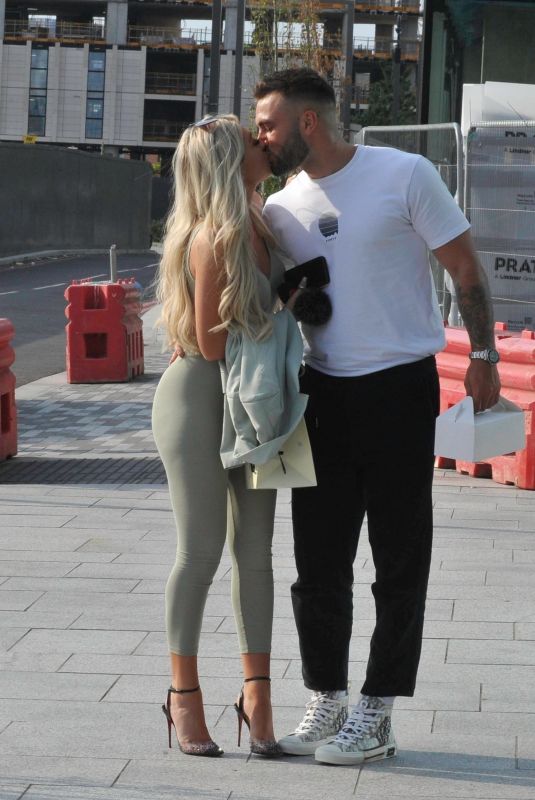 PAIGE TURLEY and Finn Tapp Out in Manchester 08/14/2020