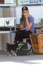 PARIS HILTON Out Shopping with Her Dog in Hollywood 08/25/2020
