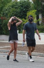 Pegnant LEA MICHELE and Zandy Reich Out in Santa Monica