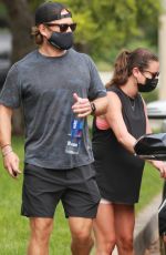 Pegnant LEA MICHELE and Zandy Reich Out in Santa Monica