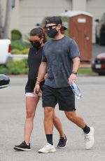 Pegnant LEA MICHELE and Zandy Reich Out in Santa Monica