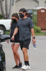 Pegnant LEA MICHELE and Zandy Reich Out in Santa Monica