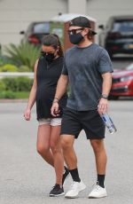 Pegnant LEA MICHELE and Zandy Reich Out in Santa Monica