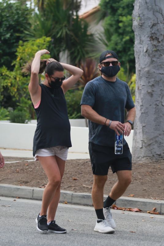 Pegnant LEA MICHELE and Zandy Reich Out in Santa Monica