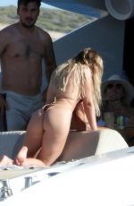 PERRIE EDWARDS in Bikini at a Boat in Spain 08/09/2020