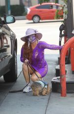 PHOEBE PRICE at a Gas Station in Hollywood 08/21/2020