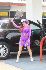 PHOEBE PRICE at a Gas Station in Hollywood 08/21/2020