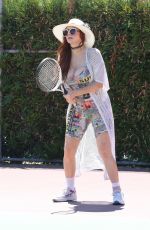 PHOEBE PRICE at a Tennis Court in Los Angeles 08/12/2020