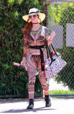 PHOEBE PRICE at a Tennis Courts in Los Angeles 08/28/2020