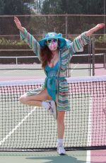PHOEBE PRICE at Tennis Courts in Los Angeles 08/22/2020