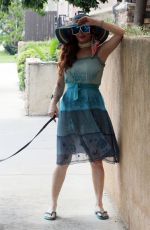 PHOEBE PRICE Out with Her Dog in Los Angeles 08/17/2020