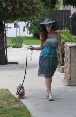 PHOEBE PRICE Out with Her Dog in Los Angeles 08/17/2020