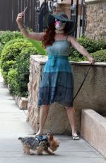 PHOEBE PRICE Out with Her Dog in Los Angeles 08/17/2020