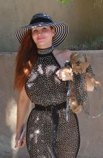 PHOEBE PRICE Out with Her Dog in Los Angeles 08/30/2020