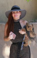 PHOEBE PRICE Out with Her Dog in Los Angeles 08/30/2020