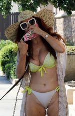 POEBE PRICE in a Yellow Bikini Out in Los Angeles 08/16/2020
