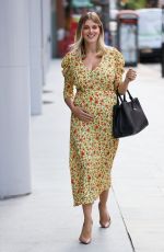 Pregnant ASHLEY JAMES Leaves Jeremy Vine Show in London 08/05/2020
