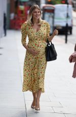 Pregnant ASHLEY JAMES Leaves Jeremy Vine Show in London 08/05/2020