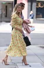 Pregnant ASHLEY JAMES Leaves Jeremy Vine Show in London 08/05/2020