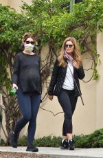 Pregnant KATHERINE SCHWARZENEGGER and MARIA SHRIVER Out in Brentwood 08/04/2020