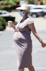 Pregnant KATY PERRY Out for Coffee in Santa Barbara 08/03/2020