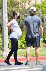 Pregnant LEA MICHELE and Zandy Reich Out in Los Angeles 08/09/2020