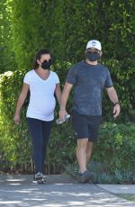 Pregnant LEA MICHELE and Zandy Reich Out in Los Angeles 08/09/2020