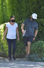 Pregnant LEA MICHELE and Zandy Reich Out in Los Angeles 08/09/2020