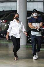 PREGNANT LEA MICHELE Heading for Checkup in Santa Monica 08/13/2020