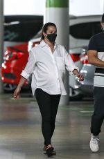 PREGNANT LEA MICHELE Heading for Checkup in Santa Monica 08/13/2020
