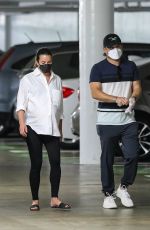 PREGNANT LEA MICHELE Heading for Checkup in Santa Monica 08/13/2020