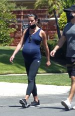 Pregnant LEA MICHELE Out in Santa Monica 08/08/2020