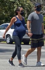 Pregnant LEA MICHELE Out in Santa Monica 08/08/2020