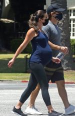 Pregnant LEA MICHELE Out in Santa Monica 08/08/2020