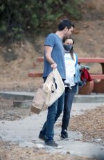 Pregnant RACHEL MCADAMS and Jamie Linden Out in Los Angeles 08/26/2020