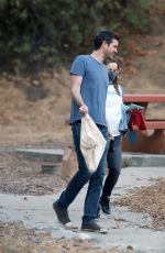 Pregnant RACHEL MCADAMS and Jamie Linden Out in Los Angeles 08/26/2020