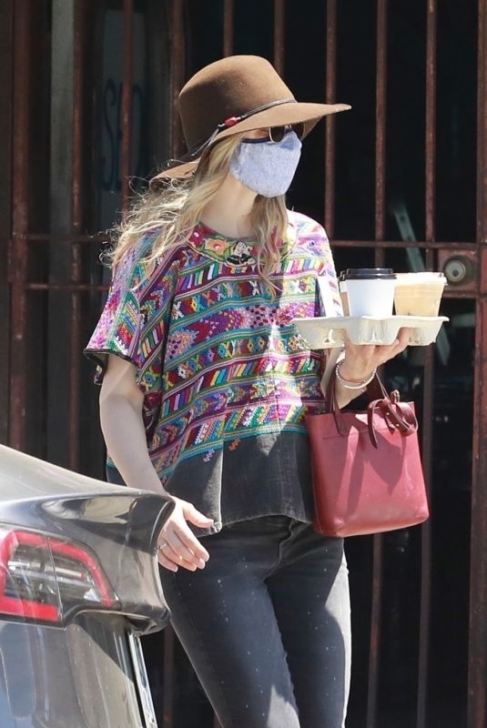 RACHEL MCADAMS Out for Iced Coffees in Los Feliz 08/10/2020