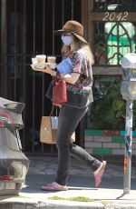 RACHEL MCADAMS Out for Iced Coffees in Los Feliz 08/10/2020