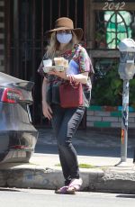 RACHEL MCADAMS Out for Iced Coffees in Los Feliz 08/10/2020