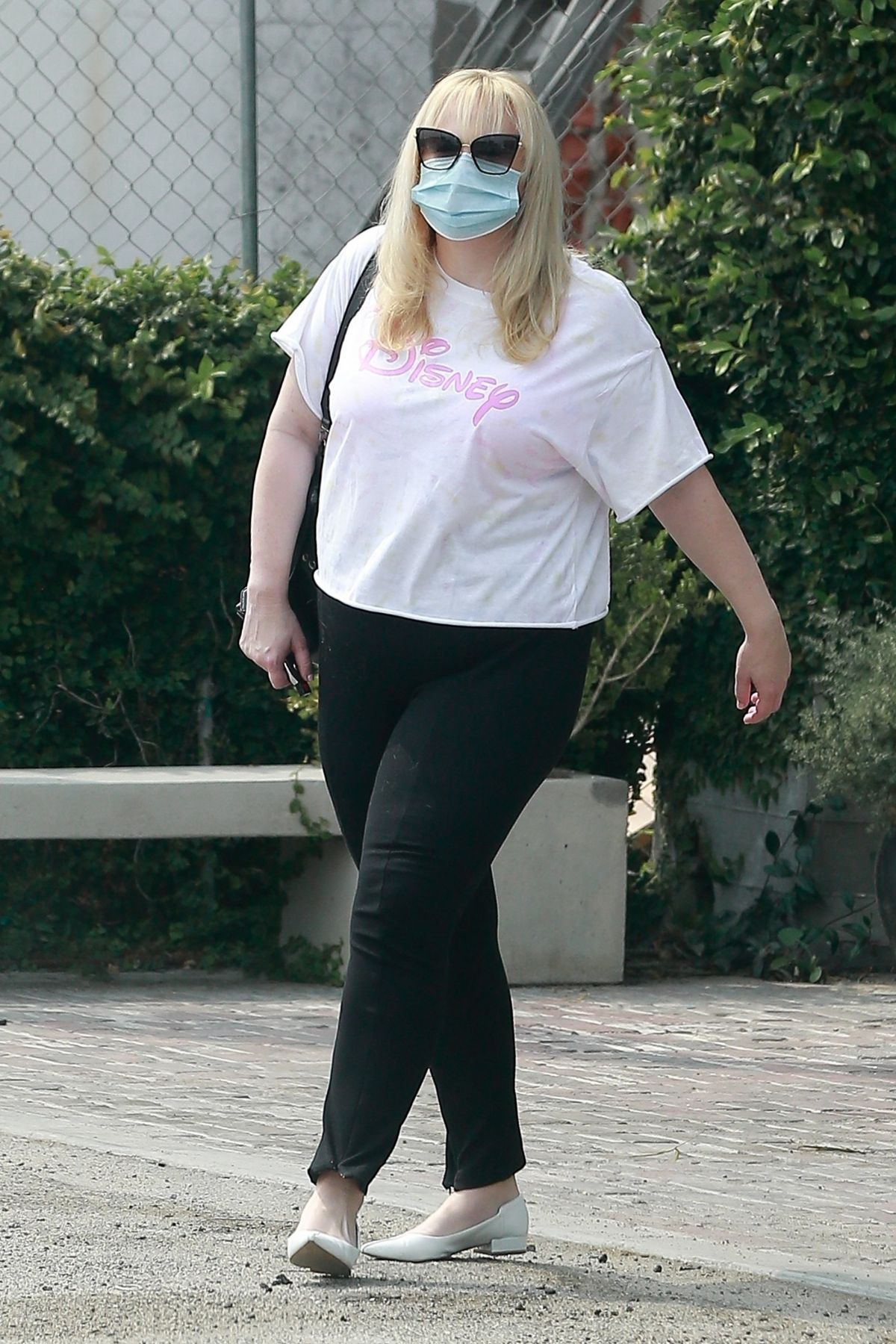 REBEL WILSON Wearing a Mask Out in West Hollywood 08/21 ...