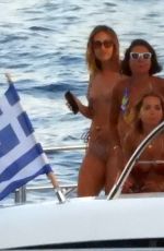 RITA ORA in Bikini at a Boat in Greece 08/17/2020