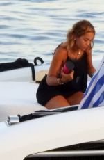 RITA ORA in Bikini at a Boat in Greece 08/17/2020