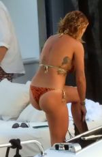 RITA ORA in Bikini at a Boat in Greece 08/17/2020