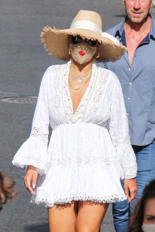 RITA ORA Out and About in Capri 08/30/2020