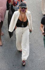 RITA ORA Wearing a Mask Out in Capri 08/29/2020