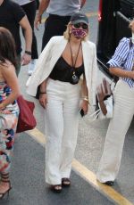 RITA ORA Wearing a Mask Out in Capri 08/29/2020