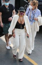 RITA ORA Wearing a Mask Out in Capri 08/29/2020