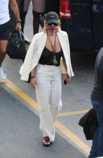 RITA ORA Wearing a Mask Out in Capri 08/29/2020